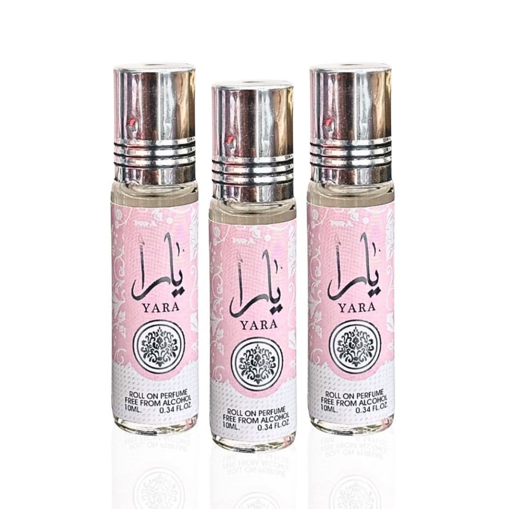 Yara - 3 x 10 ml - Fragrance oil for men and women, long-lasting comfort (Yara 10 ml) - Perfume for women and men