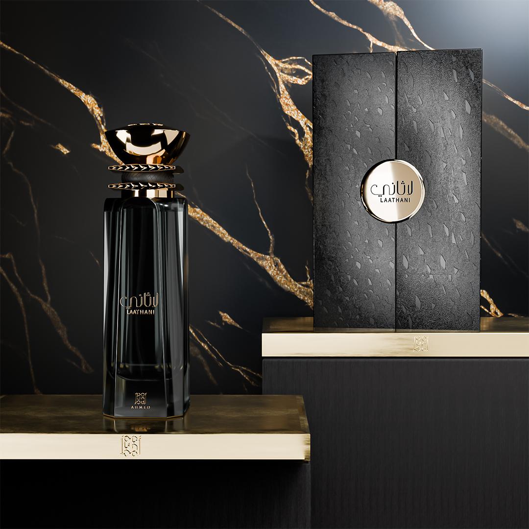 Ahmed Al Maghribi Laathani Eau de Parfum 80ml Orientalisches Unisex Parfüm Langanhaltendes Arabisches Holzparfüm für Herren und Damen Luxuriöser Orientduft