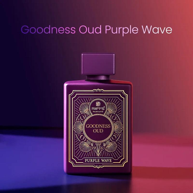 Riiffs Goodness Oud Purple Wave Eau de Parfum 100ml Unisex – Intensiver Oud Duft, Orientalisch & Langanhaltend, Luxus Parfum für Damen & Herren