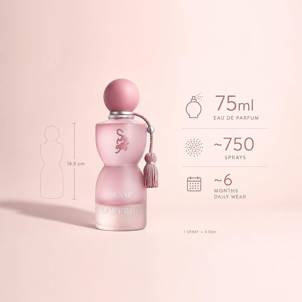 Laverne's Sense Damenparfüm 75 ml – Langanhaltendes, exklusives Parfüm