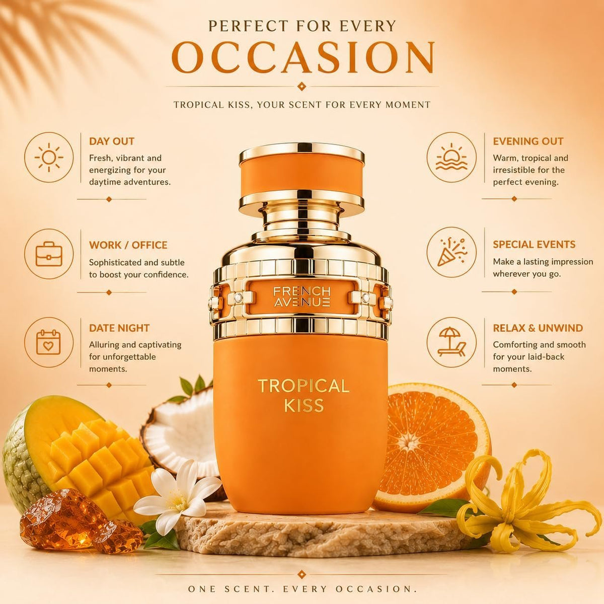 French Avenue Tropical Kiss Eau de Parfum 80ml