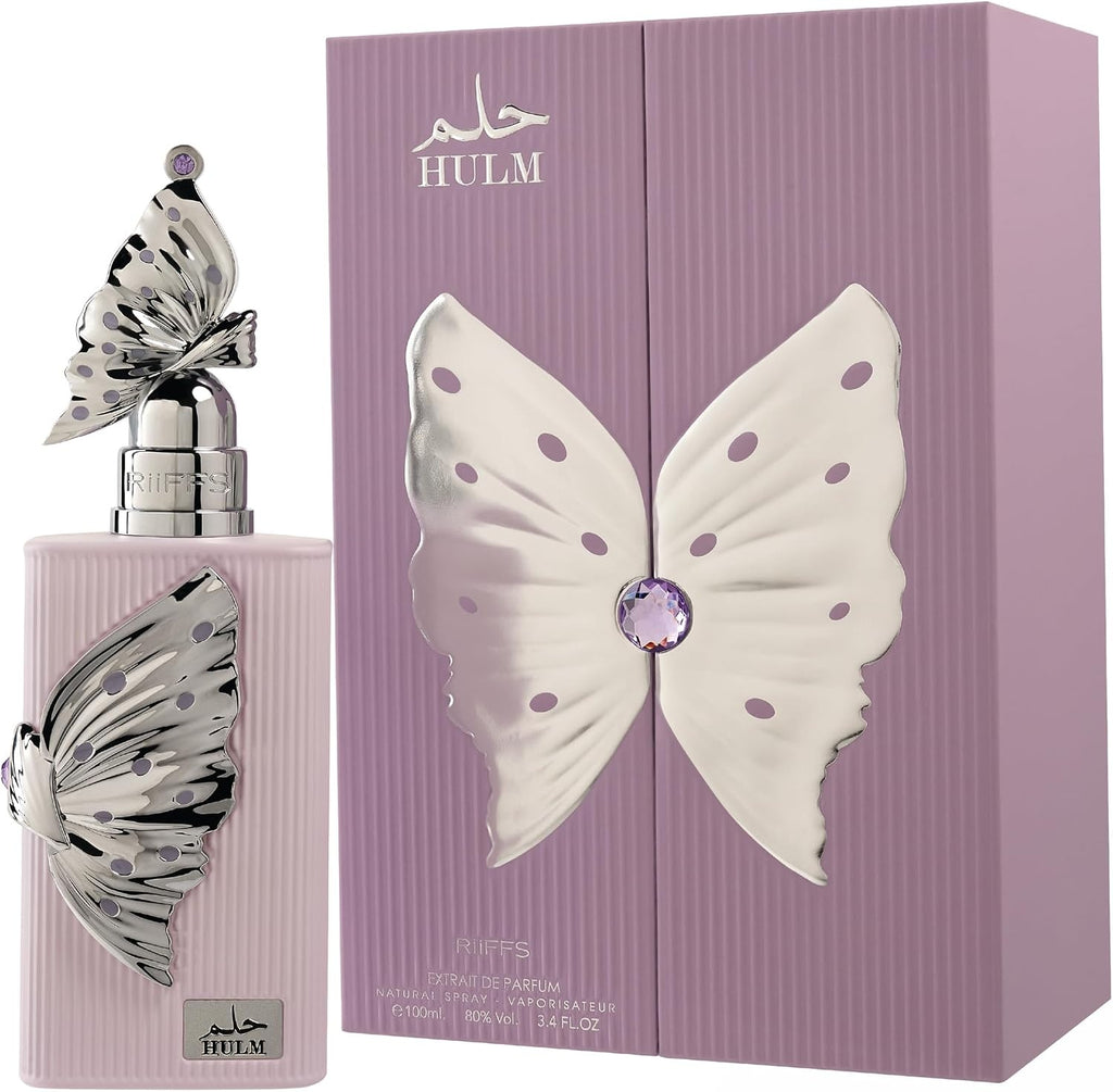 RIFFS HOOR & HULM Eau de Parfum 100ml – Oriental Damendüfte | Parfum mit Schmetterlingsflakon | Varianten