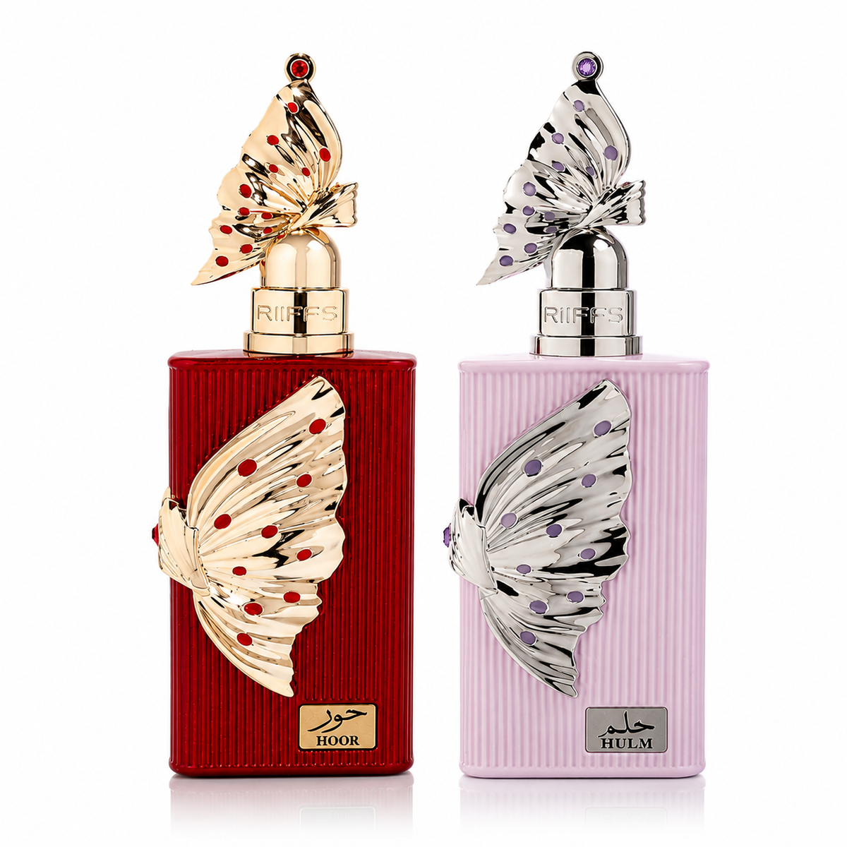 RIFFS HOOR & HULM Eau de Parfum 100ml – Oriental Damendüfte | Parfum mit Schmetterlingsflakon | Varianten