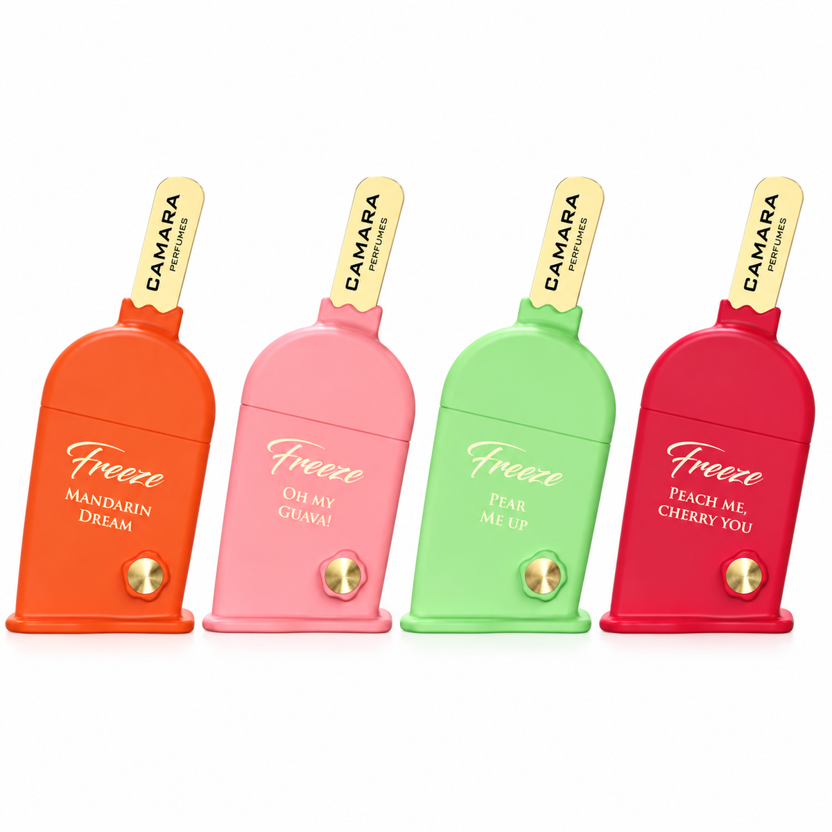Camara Freeze Eau de Parfum 90 ml – Fruchtiger Duft – Peach Me Cherry You, Pear Me Up, Oh My Guava! oder Mandarin Dream