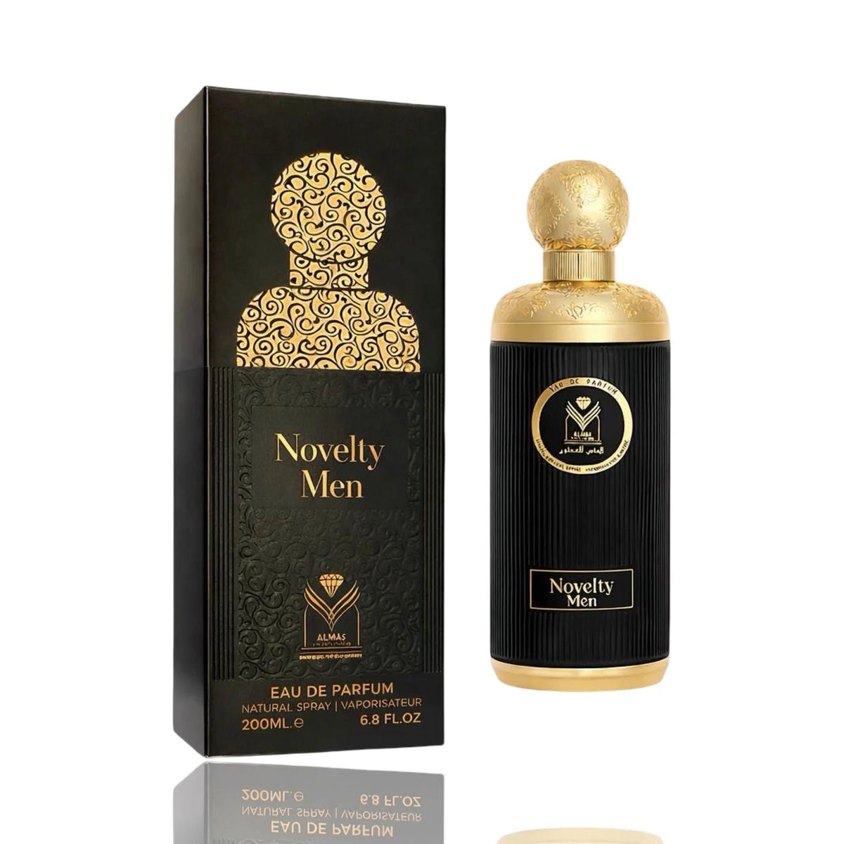 Almas Eau de Parfum 200ml – Novelty Men, Radiant & Aristocrat | Orientalischer Duft für Damen & Herren | Lang anhaltendes Parfum