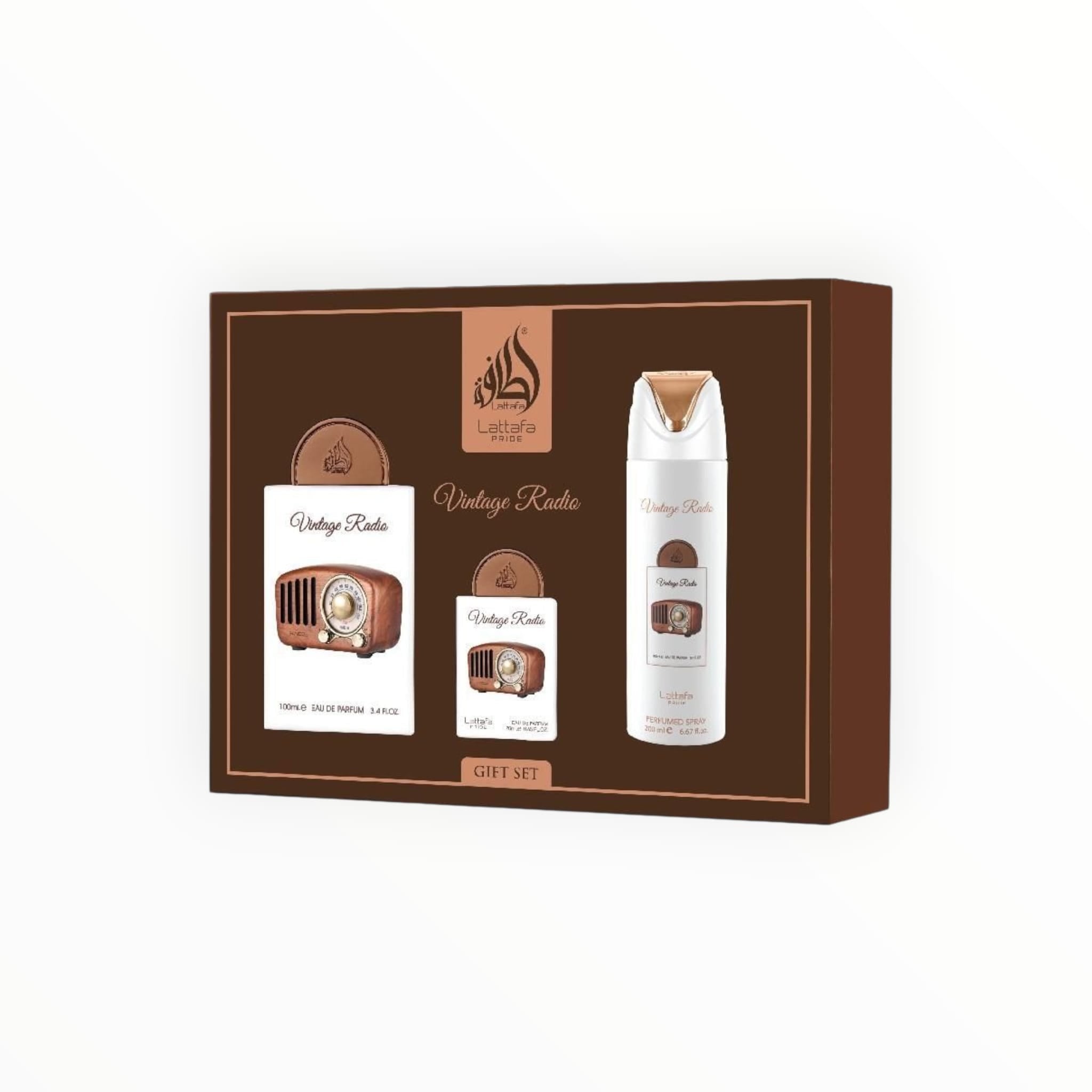 Lattafa Vintage Radio Giftset 3-Set