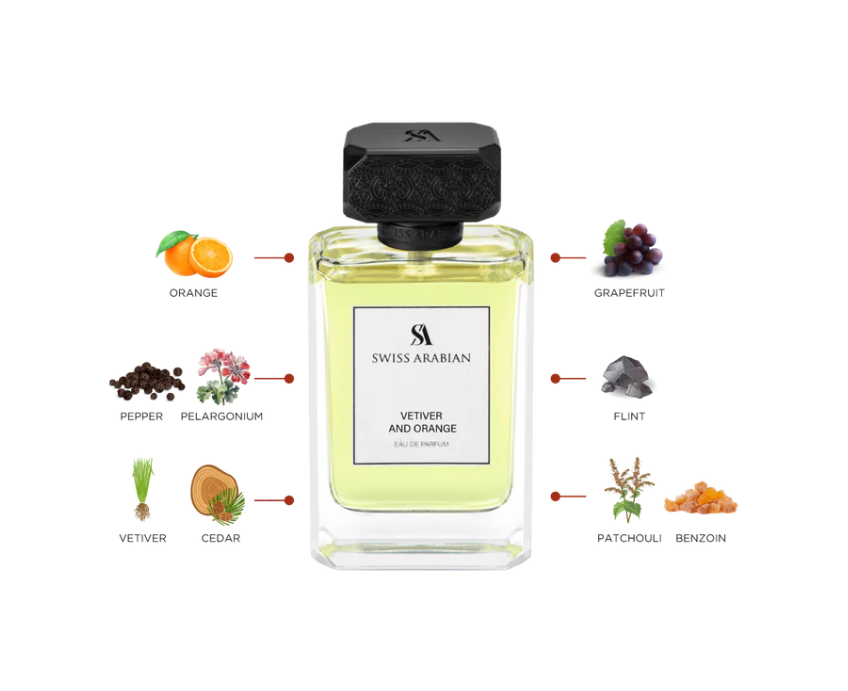 Swiss Arabian Vetiver And Orange Edp Spray