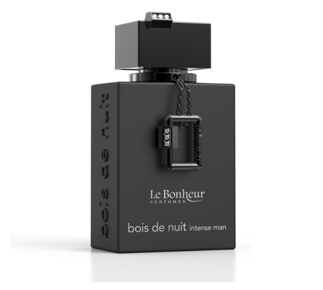 Le Bonheur Bois de Nuit Intense Man Perfume | Eau de Parfum, Exotic Woody Spicy Scent, 105ml.
