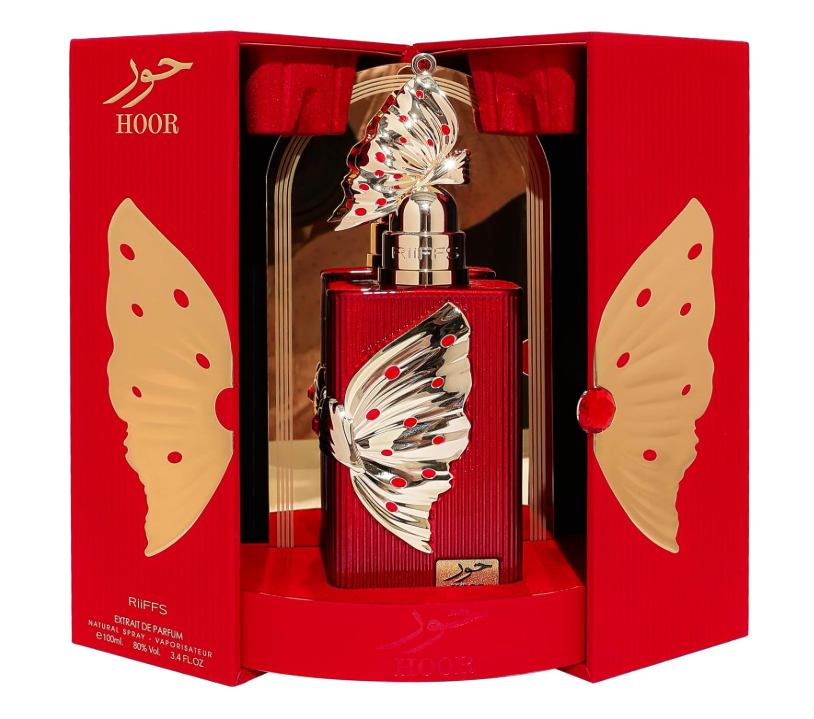 RIFFS HOOR & HULM Eau de Parfum 100ml – Oriental Damendüfte | Parfum mit Schmetterlingsflakon | Varianten