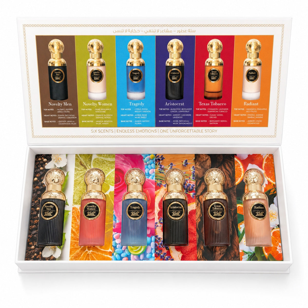 Discovery Set Six Scents ALMAS by LE BONHEUR 6 x 30ml