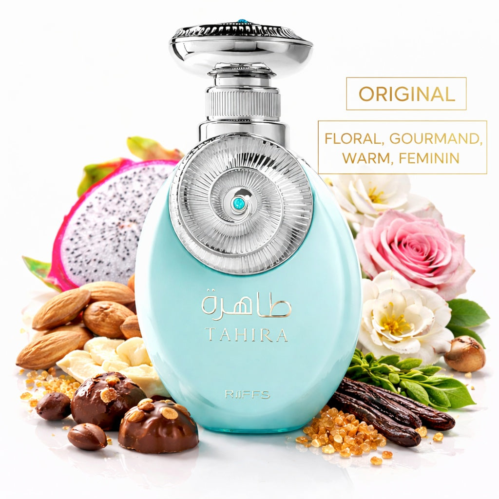 Riiffs Tahira Eau de Parfum Damen – Bergamotte, Jasmin & Vanille | Langanhaltender Arabischer Luxusduft | 100ml
