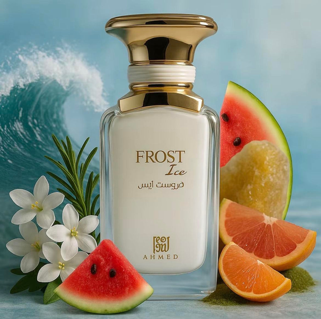 Ahmed Al Maghribi Frost Ice Eau de Parfum 100ml Unisex– Frischer Eisiger Duft, Zitrisch-Aquatisch & Langanhaltend,