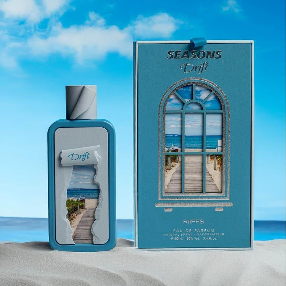 Riiffs Seasons Drift Eau de Parfum 100ml Unisex – Frischer & Eleganter Duft, Langanhaltendes Luxus Parfum für Damen & Herren