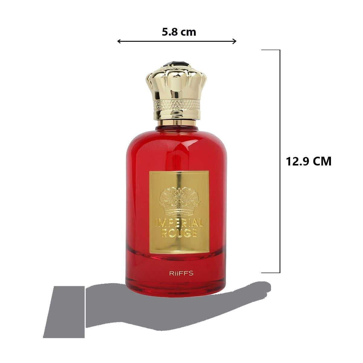 Riiffs Imperial Rouge Eau de Parfum 100ml Unisex – Fruchtig-Würziger & Orientalischer Duft, Intensiv & Langanhaltend, Luxuriöses Parfum für Damen & Herren