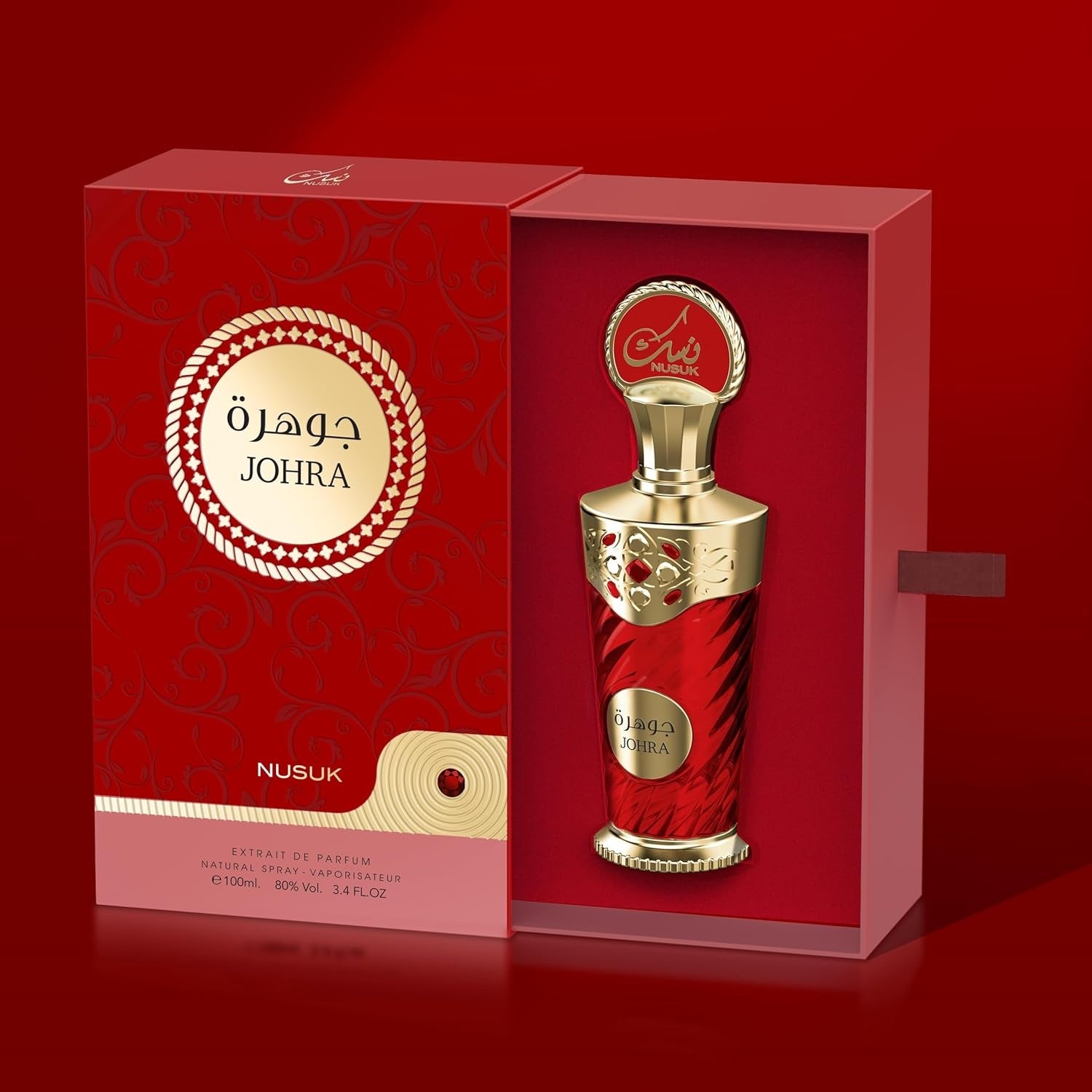 Riiffs Nusuk Johra Eau de Parfum 100ml Unisex – Orientalischer & Eleganter Duft, Intensiv & Langanhaltend, Luxuriöses Parfum für Damen & Herren
