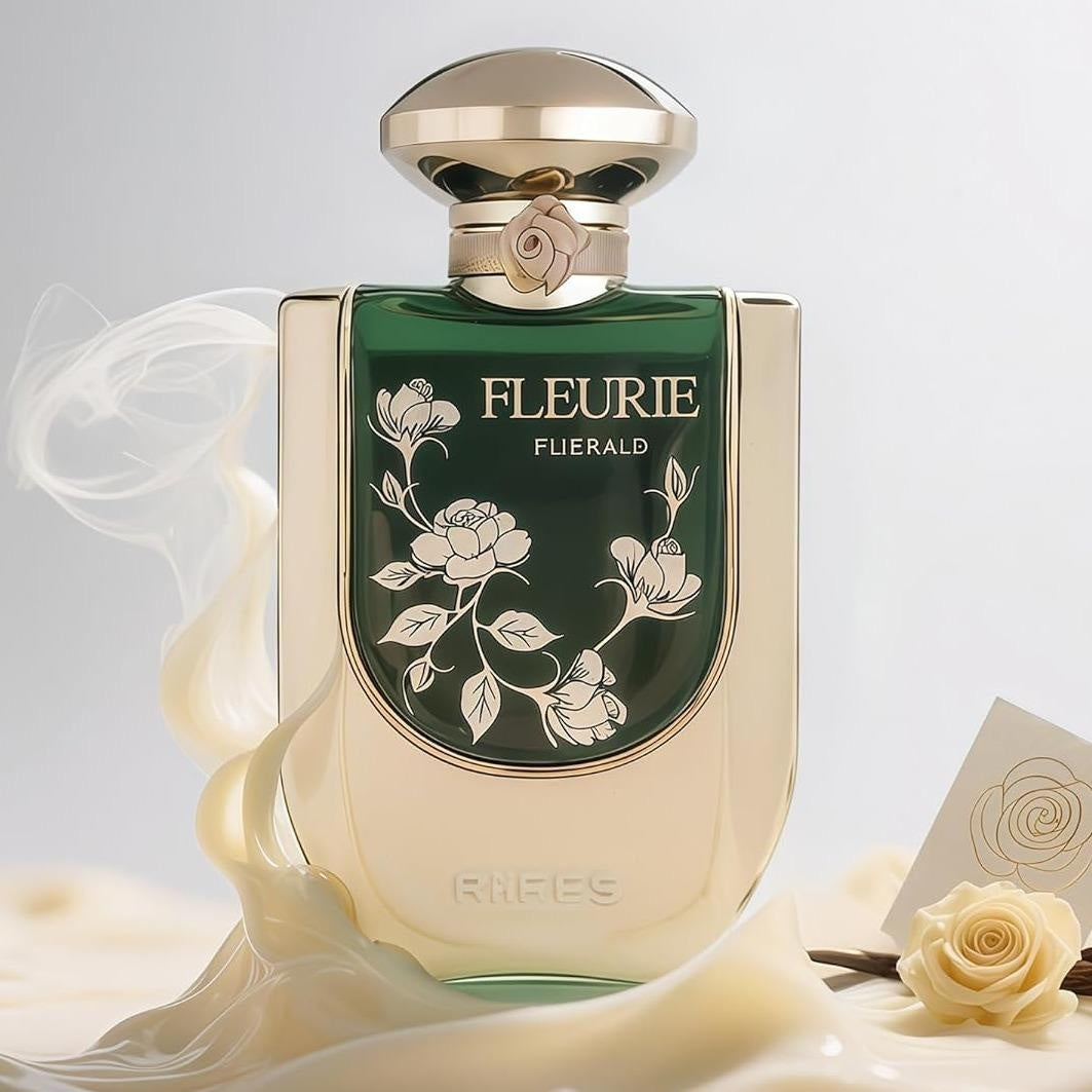 Riiffs Fleurie Emerald Eau de Parfum 100ml Damen – Blumig-Frischer Duft, Elegant & Langanhaltend, Luxuriöses Parfum für Frauen