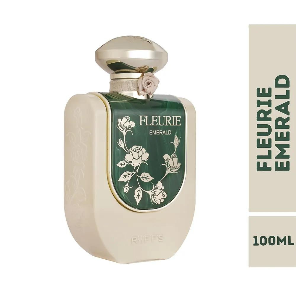 Riiffs Fleurie Emerald Eau de Parfum 100ml Damen – Blumig-Frischer Duft, Elegant & Langanhaltend, Luxuriöses Parfum für Frauen