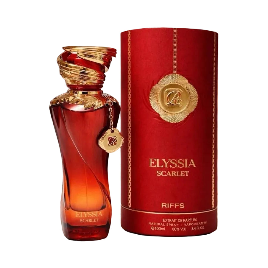 Riiffs Elyssia Scarlet Eau de Parfum 100ml Damen – Fruchtig-Blumiger Duft, Süß & Langanhaltend, Luxuriöses Parfum für Frauen