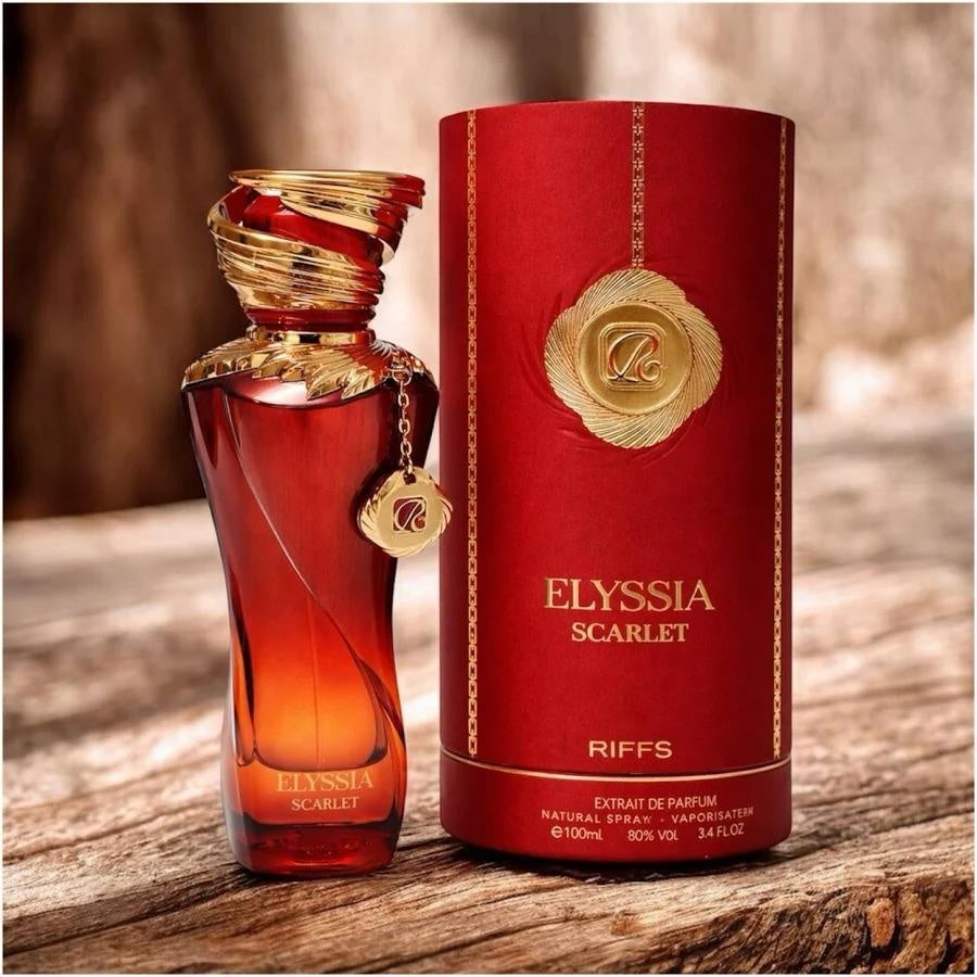Riiffs Elyssia Scarlet Eau de Parfum 100ml Damen – Fruchtig-Blumiger Duft, Süß & Langanhaltend, Luxuriöses Parfum für Frauen