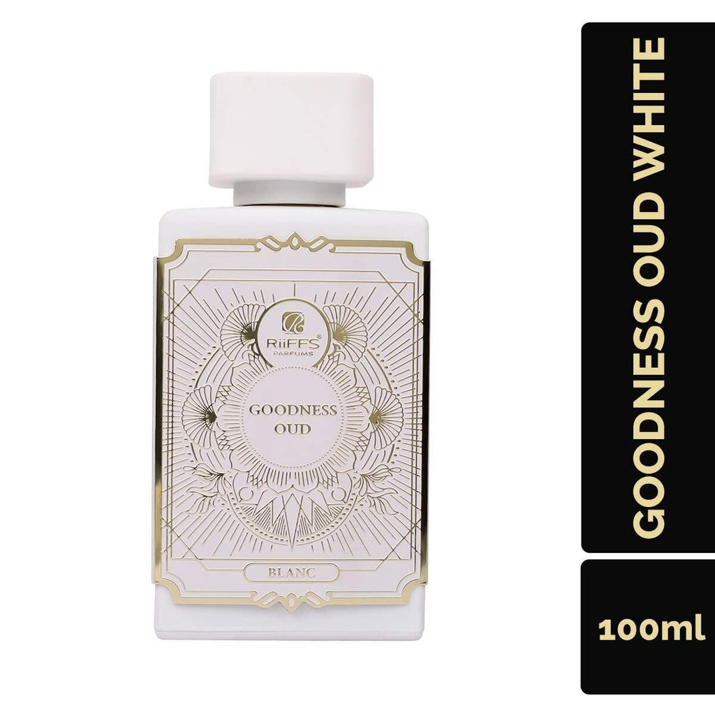 Riiffs Goodness Oud Blanc Eau de Parfum 100ml Unisex – Eleganter Weißer Oud Duft, Sanft & Langanhaltend, Luxuriöses Orientalisches Parfum