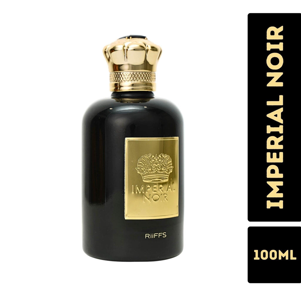 Riiffs Imperial Noir Eau de Parfum 100ml Unisex – Dunkel-Holziger & Würziger Duft, Intensiv & Langanhaltend, Luxuriöses Parfum für Damen & Herren