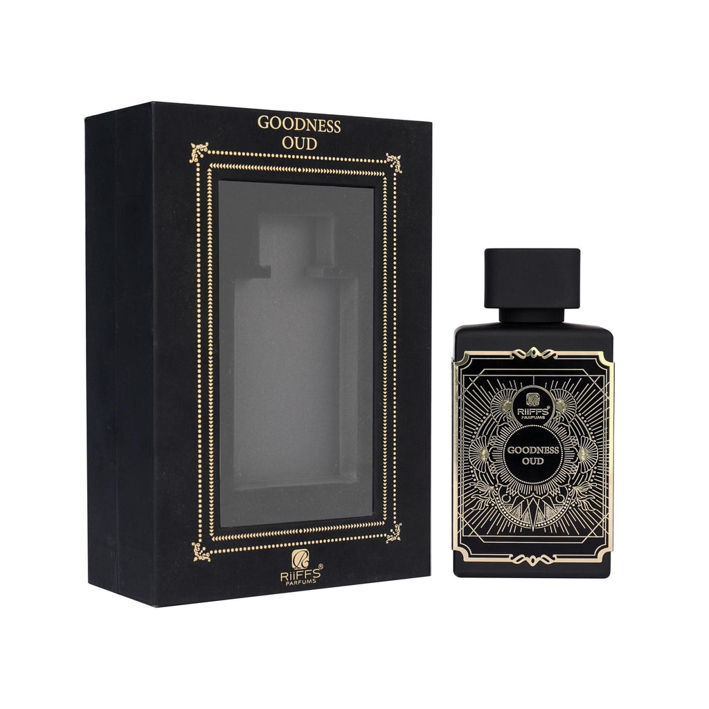 Riiffs Goodness Oud Black Eau de Parfum 100ml Unisex – Dunkler Oud Duft, Intensiv & Langanhaltend, Orientalisches Luxus Parfum