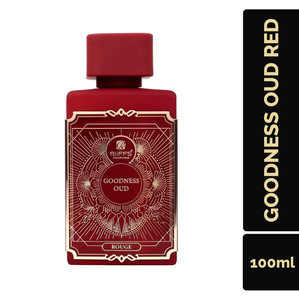 Riiffs Goodness Oud Rouge Eau de Parfum 100ml Unisex – Intensiver Oud Duft mit Süßer & Würziger Note, Orientalisch & Langanhaltend, Luxus Parfum