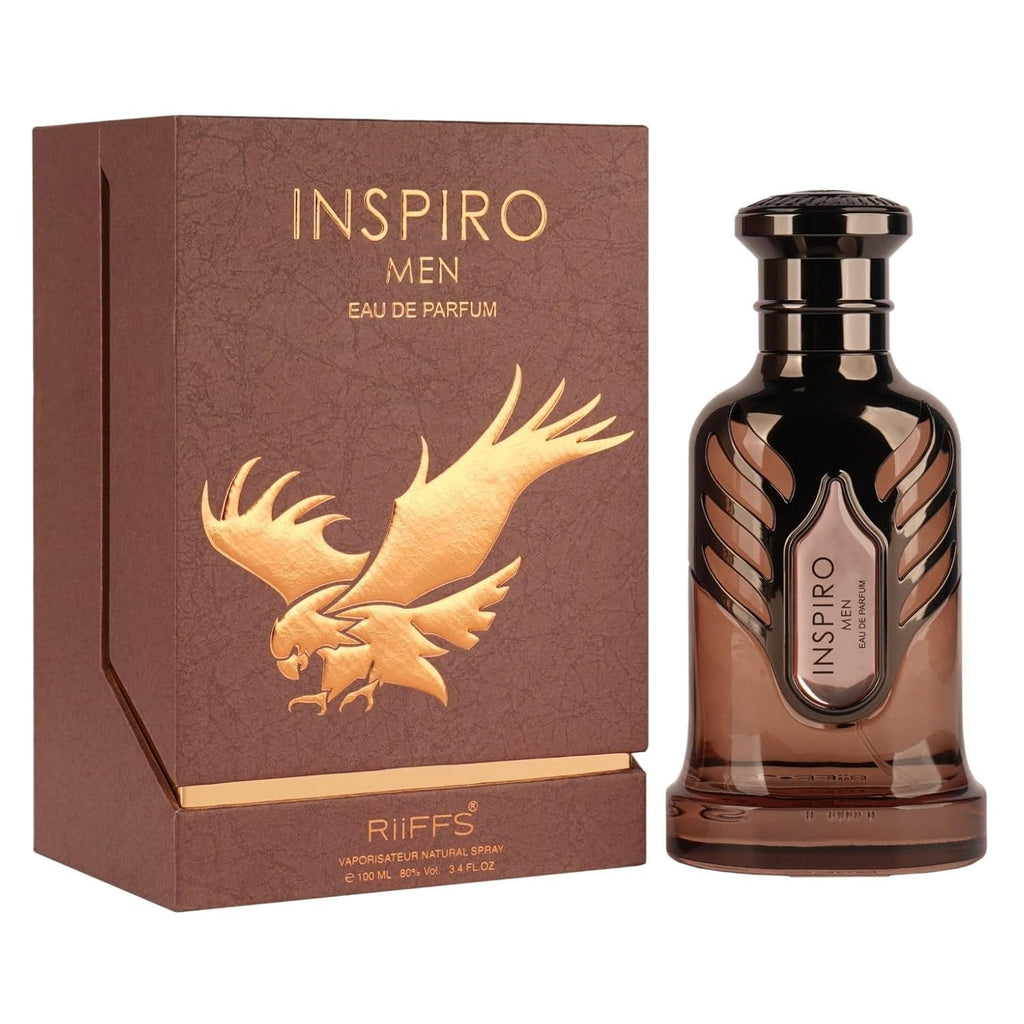 Riiffs Inspiro Men Eau de Parfum 100ml – Frisch-Holziger Duft, Maskulin & Langanhaltend, Luxuriöses Parfum für Männer