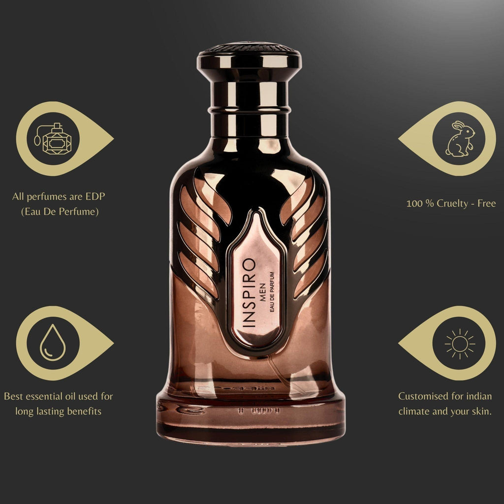 Riiffs Inspiro Men Eau de Parfum 100ml – Frisch-Holziger Duft, Maskulin & Langanhaltend, Luxuriöses Parfum für Männer