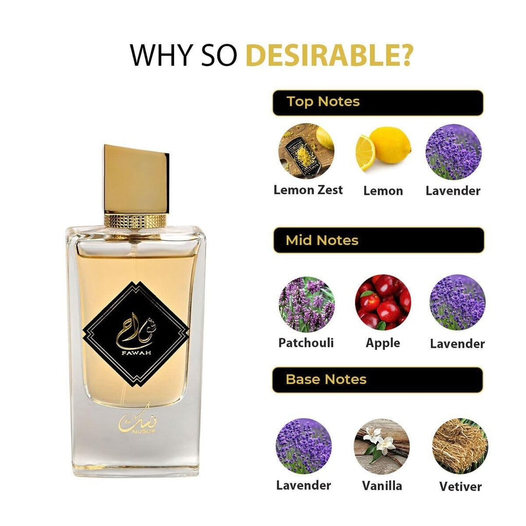 Riiffs Fawah Eau de Parfum 100ml Unisex – Orientalisch-Süßer Duft, Intensiv & Langanhaltend, Luxuriöses Parfum für Damen & Herren