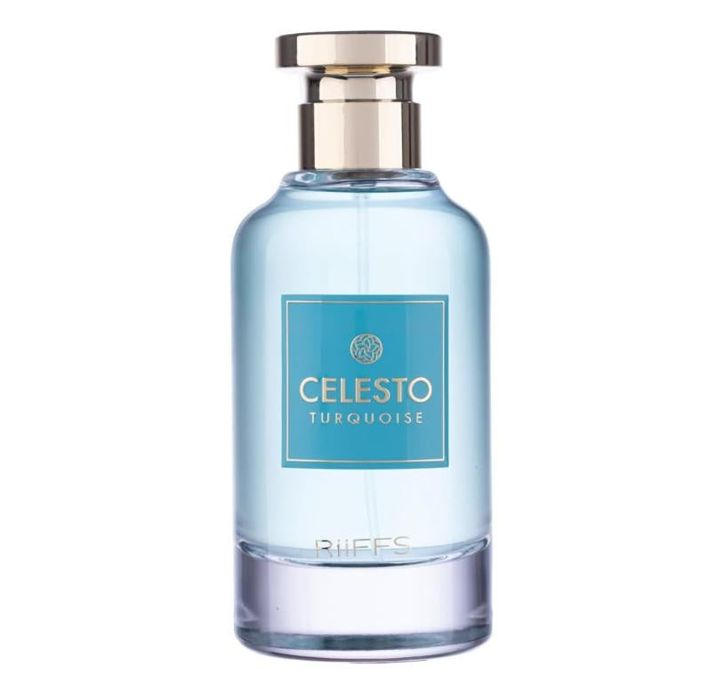 Riiffs Celesto Turquoise Eau de Parfum 100ml – Frischer Orientduft | Langanhaltendes Arabisches Parfum für Damen & Herren