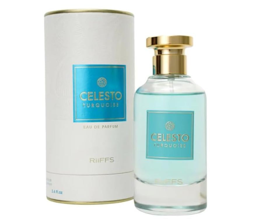 Riiffs Celesto Turquoise Eau de Parfum 100ml – Frischer Orientduft | Langanhaltendes Arabisches Parfum für Damen & Herren