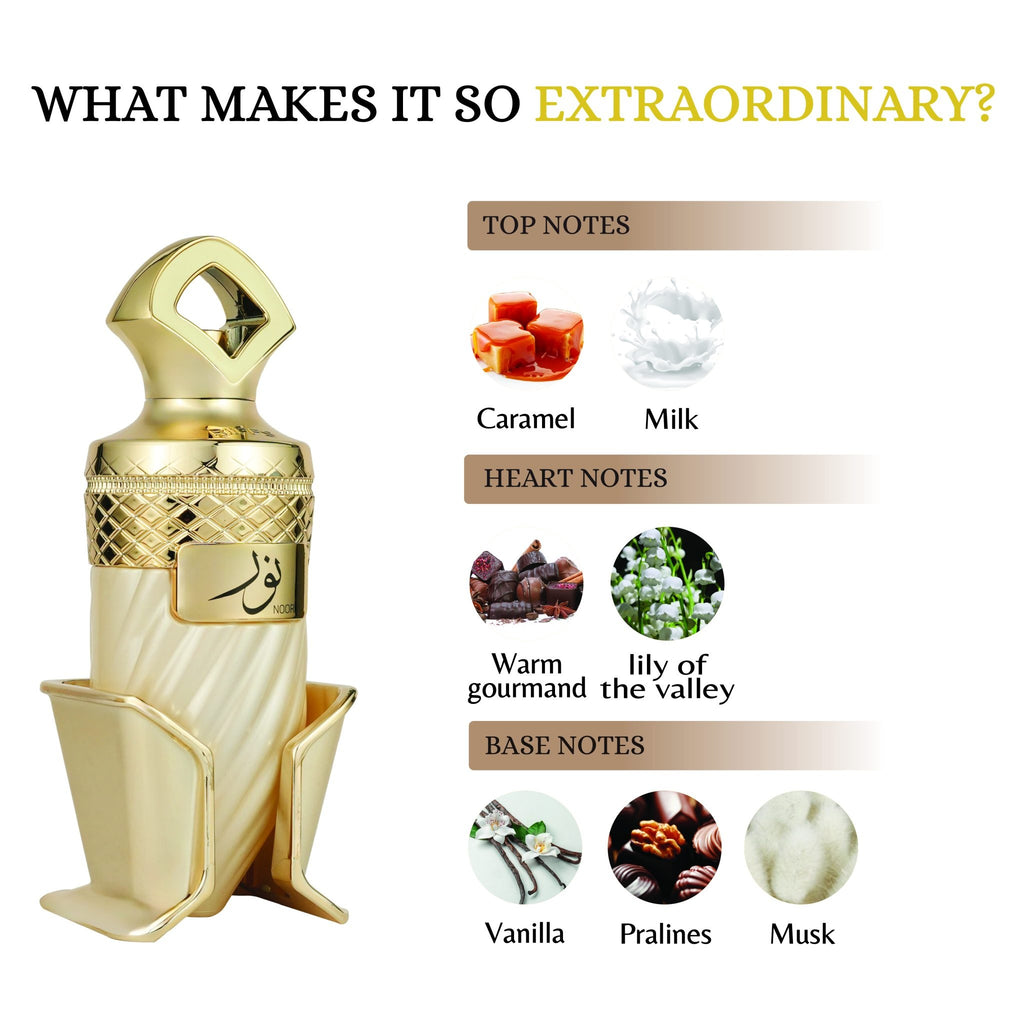 Riiffs Noor Eau de Parfum 100ml – Strahlender Luxusduft | Langanhaltendes Arabisches Parfum für Damen & Herren