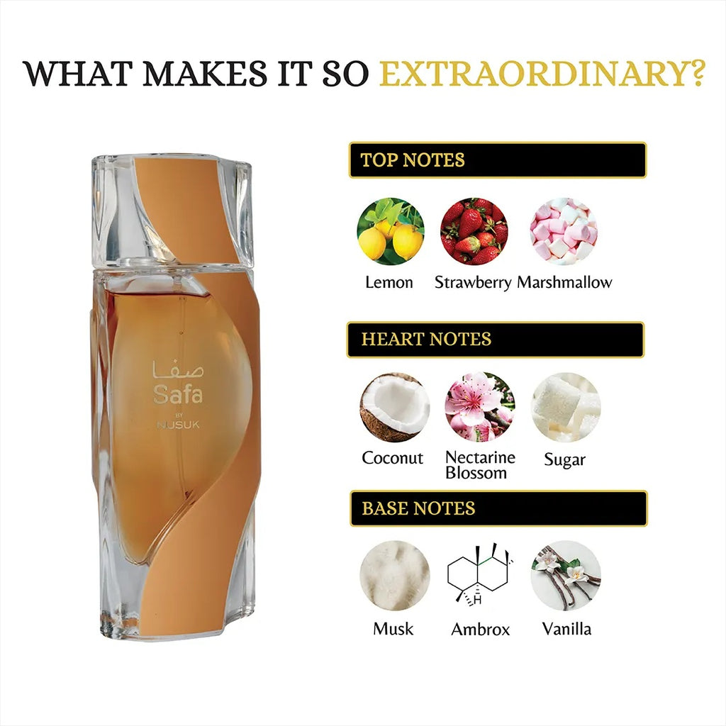 Riiffs Safa Eau de Parfum 100ml – Reiner Luxusduft | Langanhaltendes Arabisches Parfum für Damen & Herren