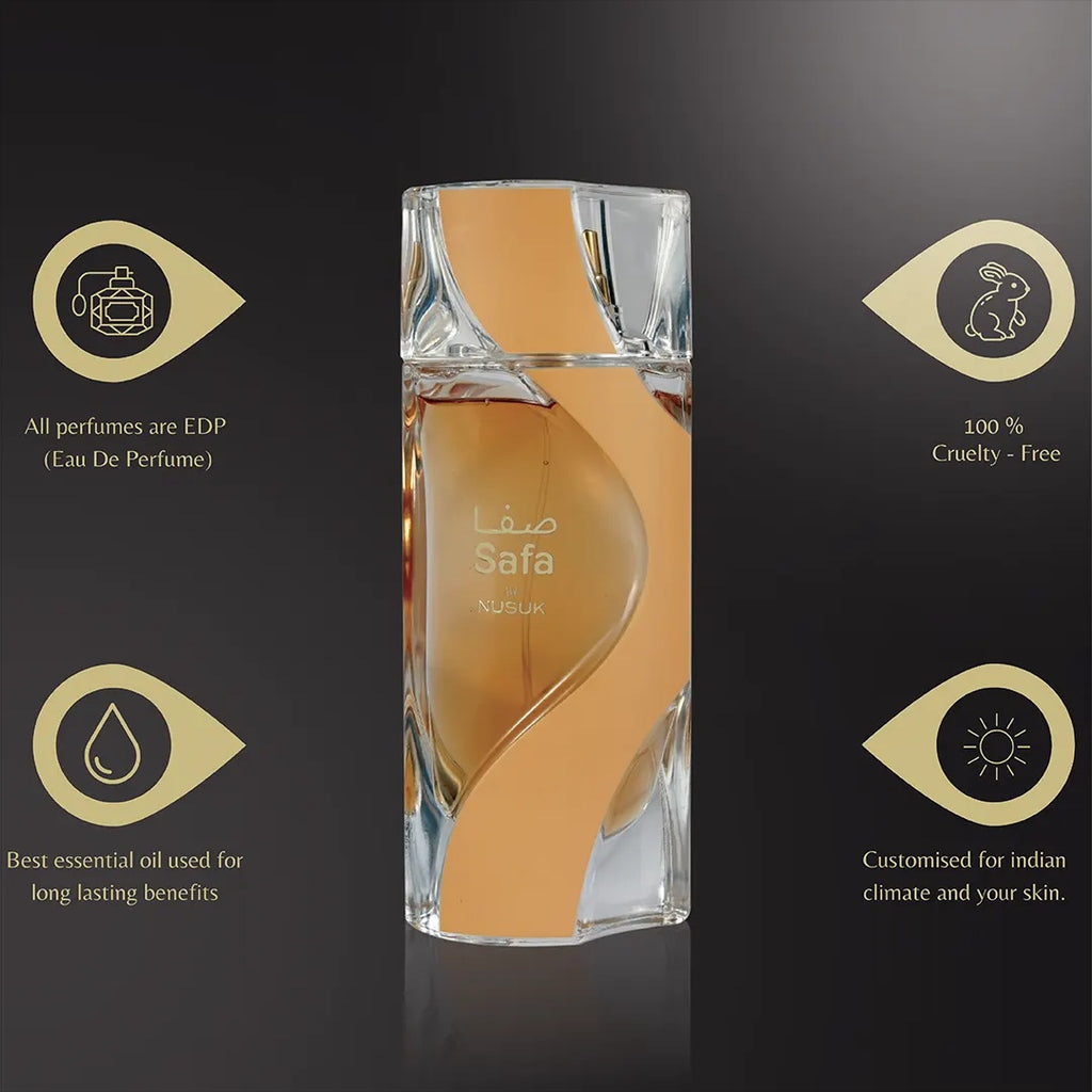 Riiffs Safa Eau de Parfum 100ml – Reiner Luxusduft | Langanhaltendes Arabisches Parfum für Damen & Herren