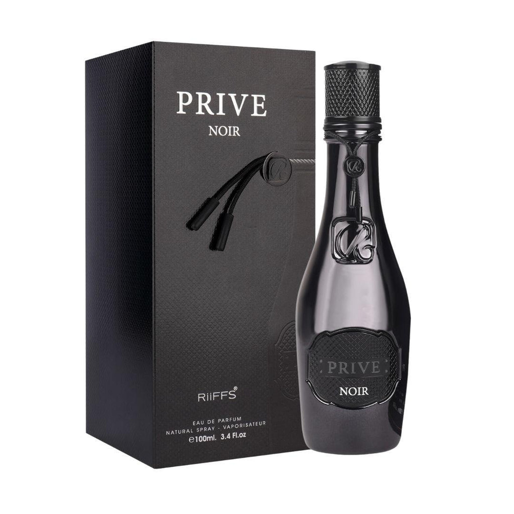 Riiffs Prive Noir Eau de Parfum 100ml Unisex – Dunkel-Holziger & Würziger Duft, Intensiv & Langanhaltend, Luxuriöses Parfum für Damen & Herren
