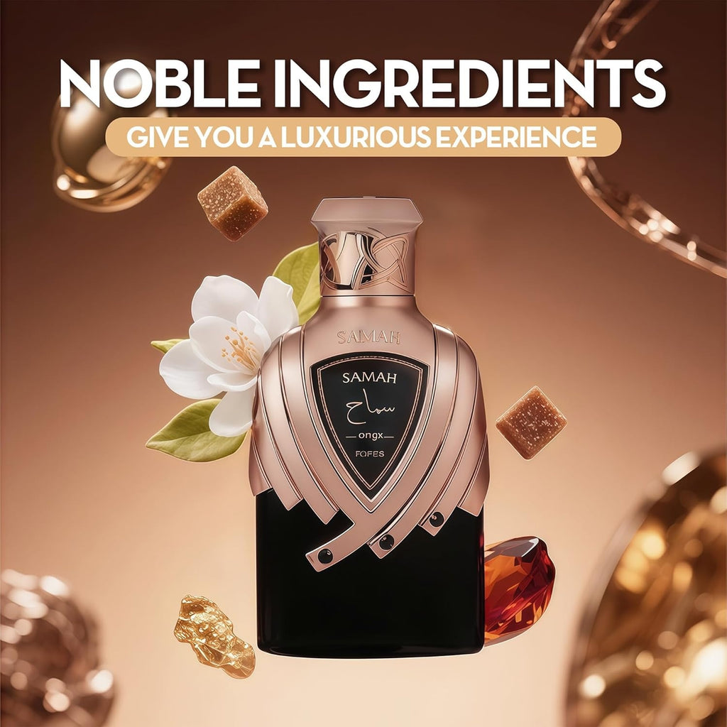 Riiffs Samah Onyx Eau de Parfum 100ml – Dunkler Luxusduft | Langanhaltendes Arabisches Parfum für Damen & Herren
