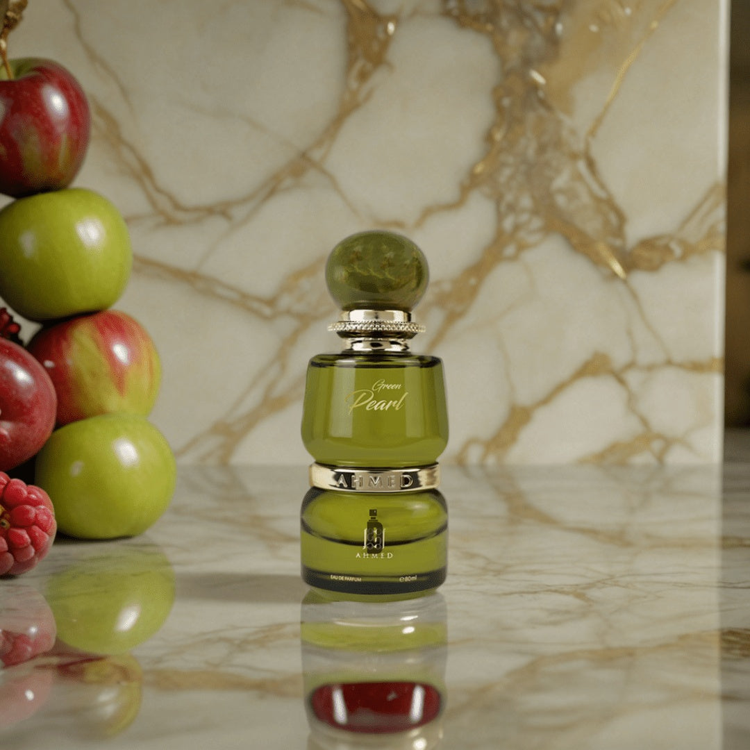 Ahmed Al Maghribi Green Pearl Eau de Parfum 80ml – Frischer Grüner Duft, Elegant & Langanhaltend, Luxus Parfum Unisex