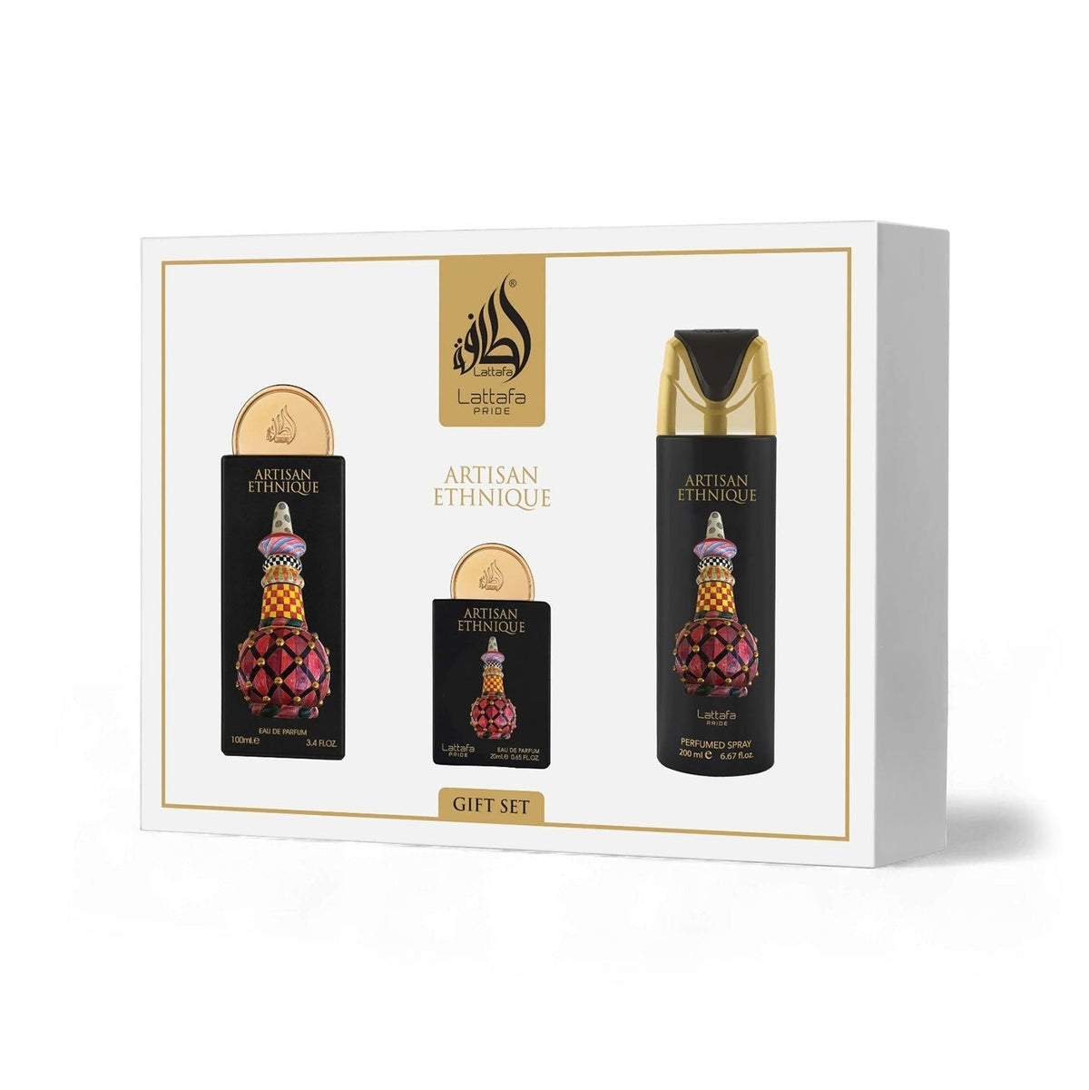 Lattafa Pride Artisan Ethnique Gift Set 3 Pieces