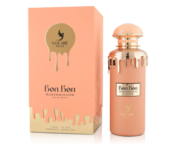 Volare Bon Bon Marshmallow | Strawberry Marshmallow Vanilla Gourmand Perfume for Women with Pink Musk & Coconut | Eau De Parfum - 100ml