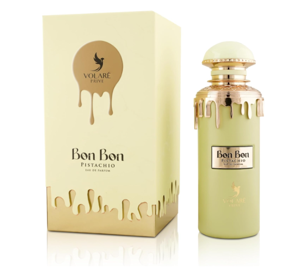 Volare Bon Bon Pistachio | Pistachio Gelato, Marshmallow & Vanilla Gourmand Unisex Perfume | Eau De Parfum for Unisex - 100ml